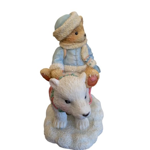 Vintage 1994 Cherished Teddies 622796 Eric "Bearings Tidings of Joy" Figurine En - Picture 3 of 8